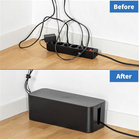 box organizer electrical wirea|surge protector box cable management.